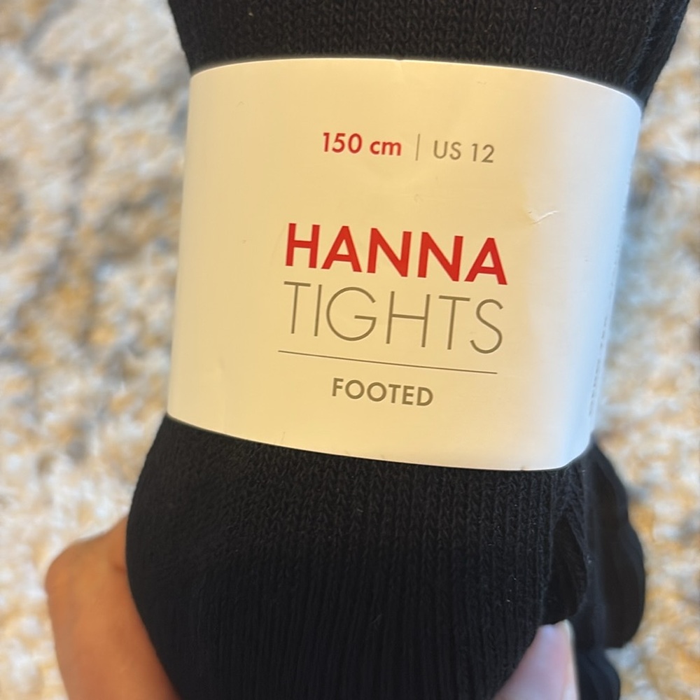 *NWT * black tights * footed * Hanna Anderson * - Picture 2 of 2